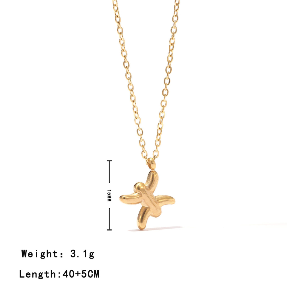 Zodiac Sign Pendant Necklace in PVD Stainless Steel 14K Gold