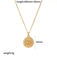 Sunburst Coin Pendant