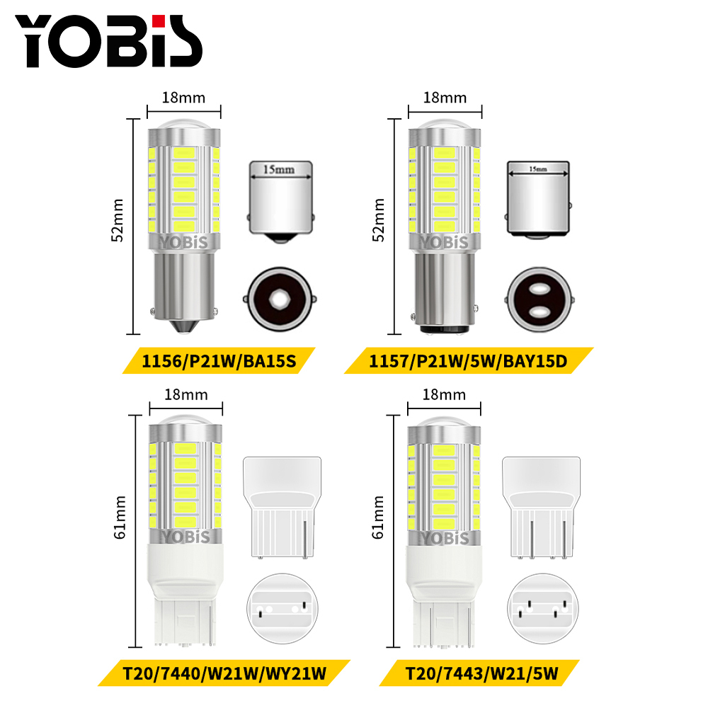 YOBIS LED CARLIGHT,LED Tail Brake Light Bulb 4W 393LM | YOBIS ZXSC-5630-33