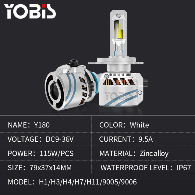 YOBIS LED CARLIGHT,YOBIS DD-Y180 | 115W 6500LM LED Headlight Bulb