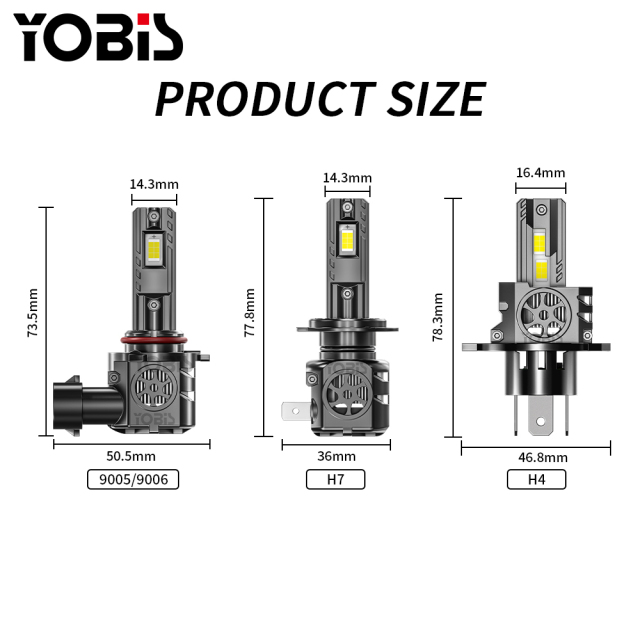 YOBIS LED CARLIGHT,YOBIS DD-S550 | 50W 1200LM LED Headlight Bulb