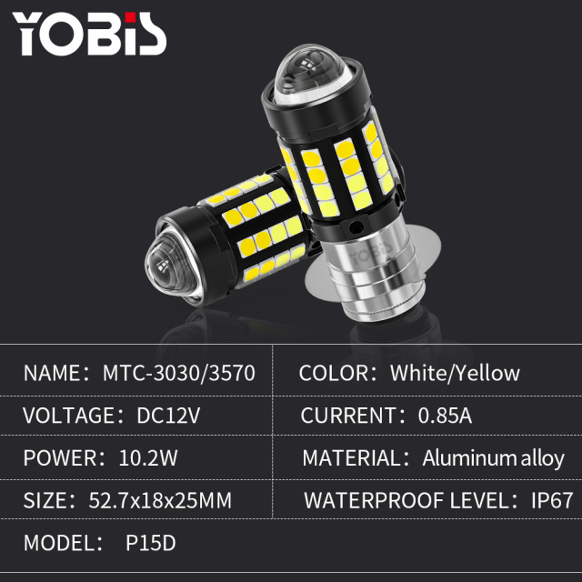 YOBIS LED CARLIGHT,Motorcycle Led Headlight Bulb 10W 8000LM | ​YOBIS MTC-3030-36-3570-1