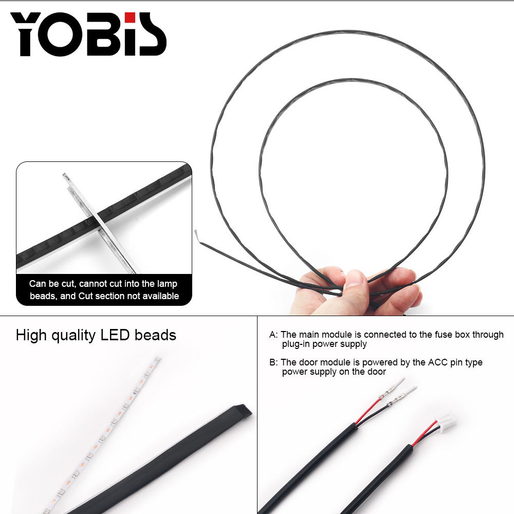YOBIS LED CARLIGHT,YOBIS Wholesale Premium Car Interior LED Ambient Lighting Kits | Customizable & Multi-Zone Control