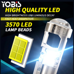 YOBIS LED CARLIGHT,Mini Len LED A80 H4 Bulb H7 LED Headlight Low Beam Projector 9005 HB3 9006 HB4 80W Automobiles Bulb 30000LM Conversion Kit