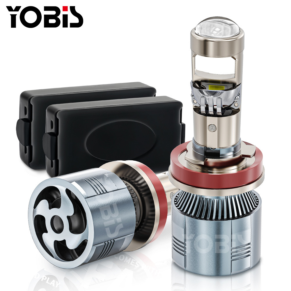 YOBIS LED CARLIGHT,Mini Len LED A80 H4 Bulb H7 LED Headlight Low Beam Projector 9005 HB3 9006 HB4 80W Automobiles Bulb 30000LM Conversion Kit