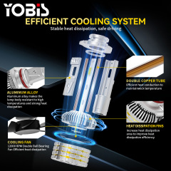 YOBIS LED CARLIGHT,LED Car M10 Light Bulb 13600Lm LED Car Light 160W 36V Aluminum Front Headlight Bulb Compatible H3 H4 H7 H11 9005 9006