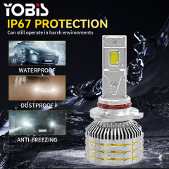 YOBIS LED CARLIGHT,LED Car M10 Light Bulb 13600Lm LED Car Light 160W 36V Aluminum Front Headlight Bulb Compatible H3 H4 H7 H11 9005 9006