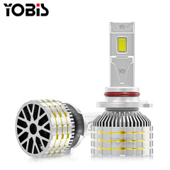 YOBIS LED CARLIGHT,LED Car M10 Light Bulb 13600Lm LED Car Light 160W 36V Aluminum Front Headlight Bulb Compatible H3 H4 H7 H11 9005 9006