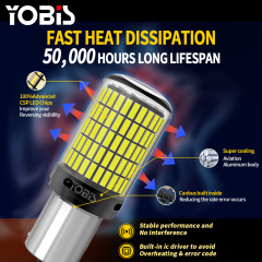 YOBIS LED CARLIGHT,YOBIS FACTORY T20 150smd 4014 BA15S Signal LED P21W 1156 LED Canbus P215W 1157 Brake Bulb Two Contacts Light