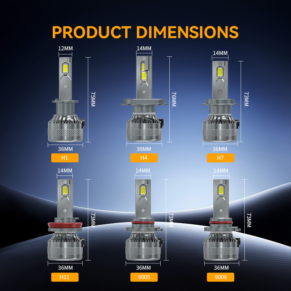 YOBIS LED CARLIGHT,YOBIS Car LED Headlight Bulb 80W 8000LM CSP 3575 Canbus H1 H4 H7 H8 Bombillo Luces 9005 9006 9012 Automotive Led H4