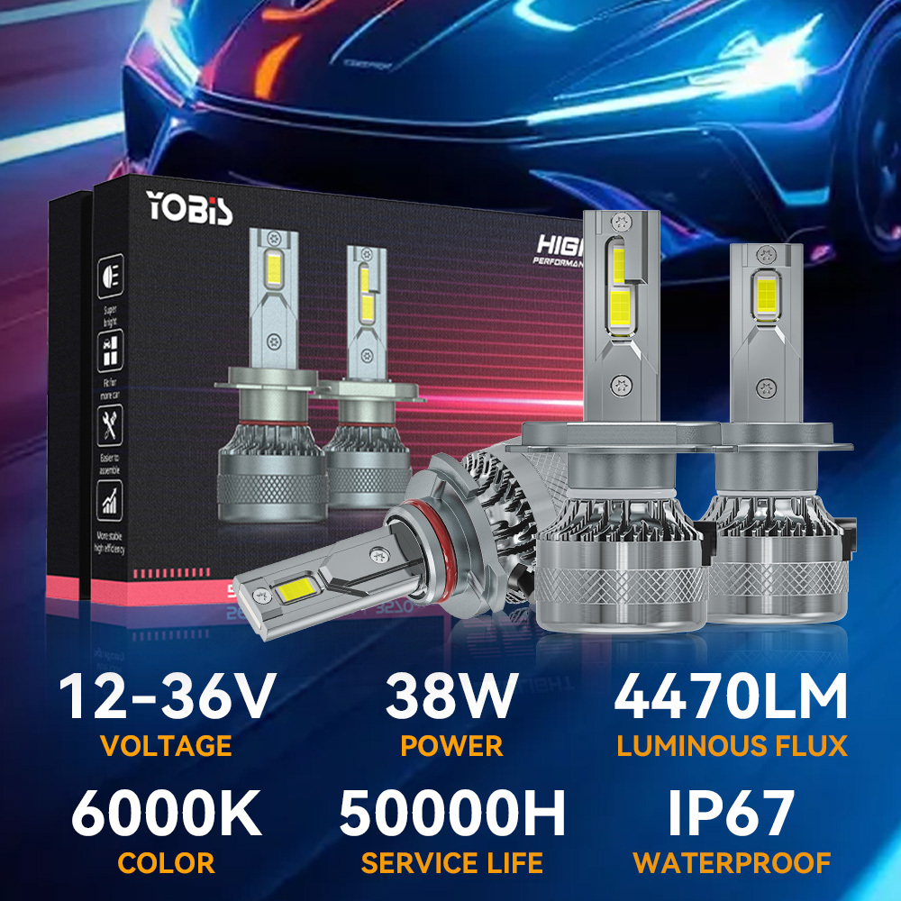 YOBIS LED CARLIGHT,YOBIS Car LED Headlight Bulb 80W 8000LM CSP 3575 Canbus H1 H4 H7 H8 Bombillo Luces 9005 9006 9012 Automotive Led H4