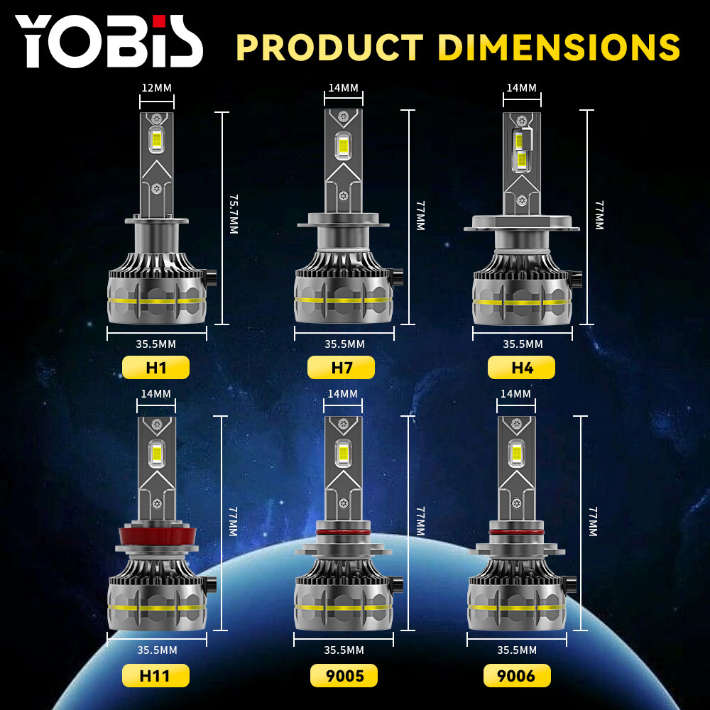YOBIS LED CARLIGHT,YOBIS DD-M9Pro-4 | 140W 1200LM LED Headlight Bulb
