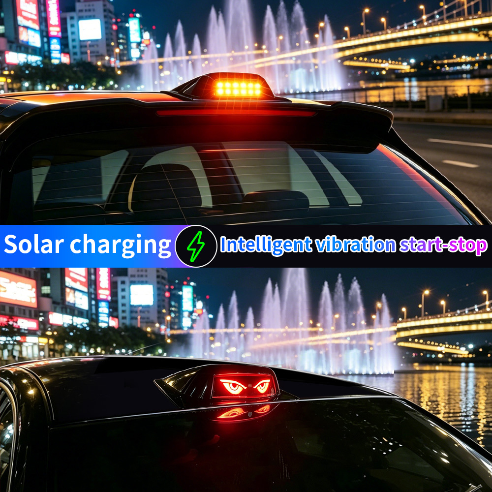 YOBIS LED CARLIGHT,YOBIS Demon's Eye Solar Powered LED Car Roof LiDAR Decorative Cover light