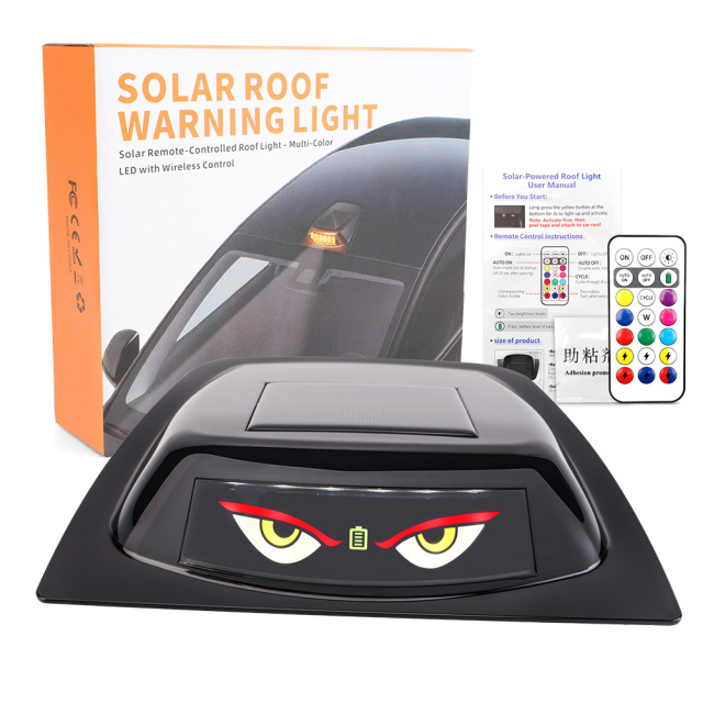 YOBIS LED CARLIGHT,YOBIS Demon's Eye Solar Powered LED Car Roof LiDAR Decorative Cover light