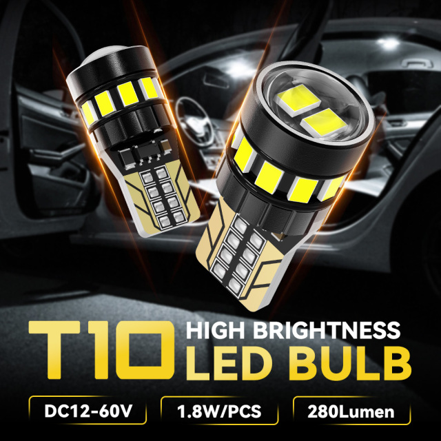 YOBIS LED CARLIGHT,T10 Automotive Led Bulb 1.8W 280LM | YOBIS T10-3020EMC-12X