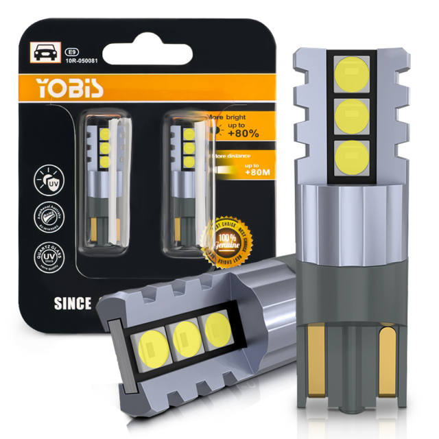 YOBIS LED CARLIGHT,T10 Automotive Led Bulb 2.5W 600LM | YOBIS T10-3030-6