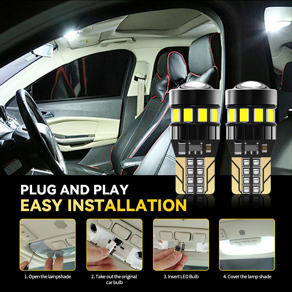 YOBIS LED CARLIGHT,T10 Automotive Led Bulb 1.8W 280LM | YOBIS T10-3020EMC-12X