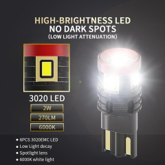 YOBIS LED CARLIGHT,T10 Automotive Led Bulb 2W 240LM | YOBIS T10-3020EMC-6