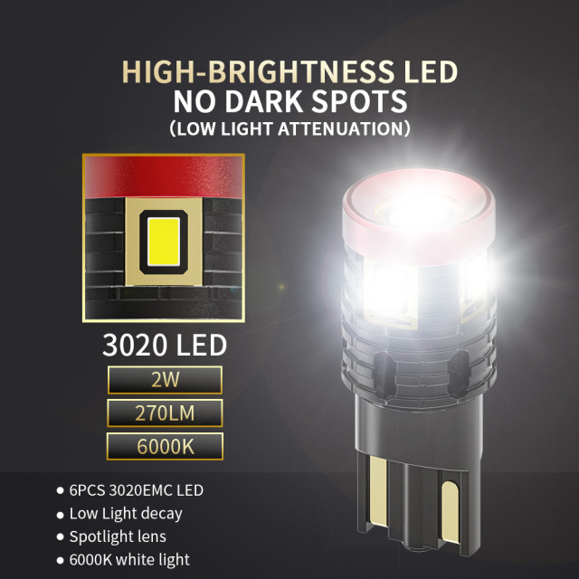 YOBIS LED CARLIGHT,T10 Automotive Led Bulb 2W 240LM | YOBIS T10-3020EMC-6