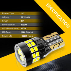 YOBIS LED CARLIGHT,T10 Automotive Led Bulb 1.8W 252LM | YOBIS T10-2016-30PRO