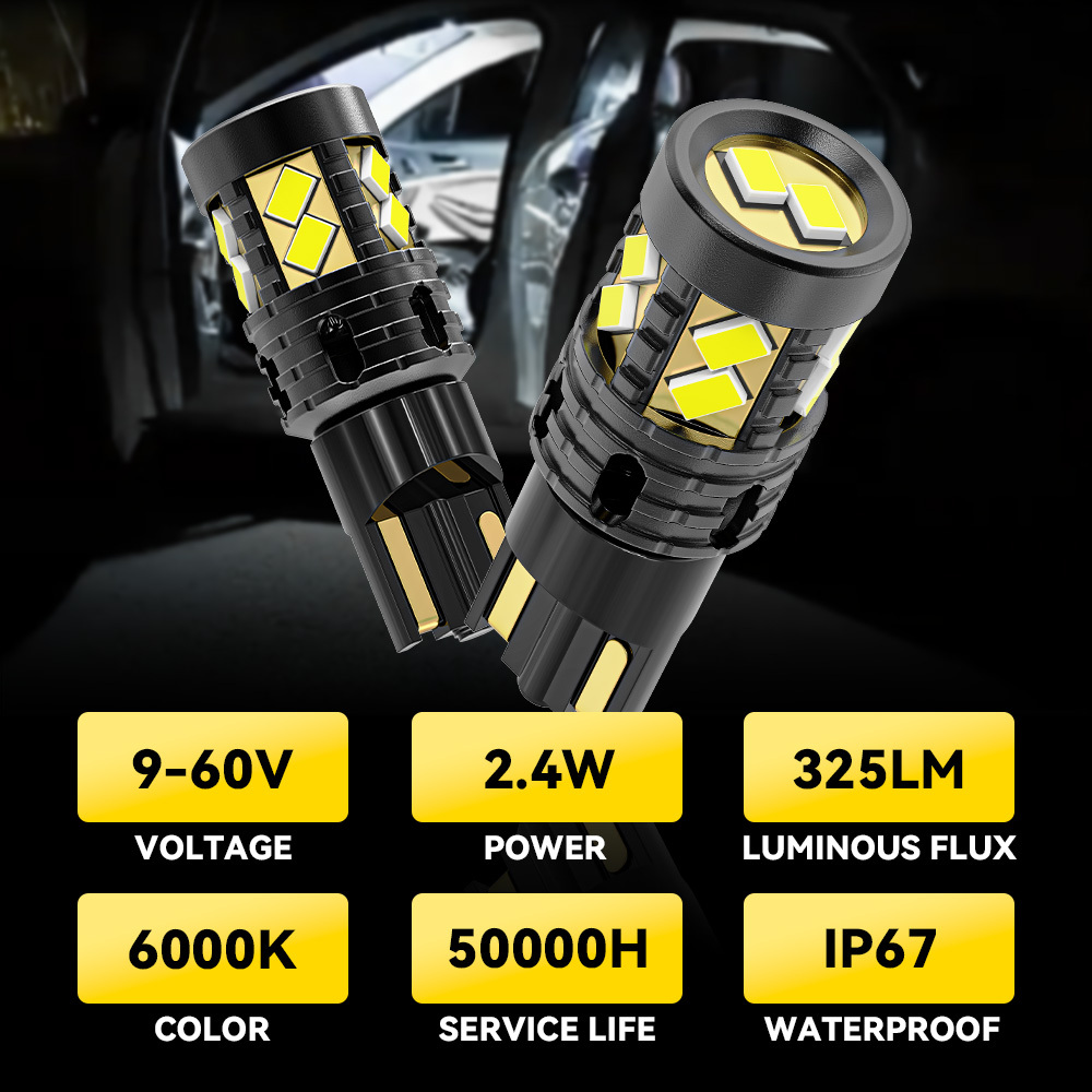YOBIS LED CARLIGHT,T10 Automotive Led Bulb 2.4W 325LM | YOBIS T10-3020EMC-12