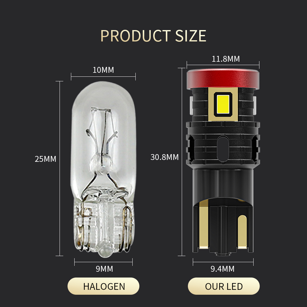 YOBIS LED CARLIGHT,T10 Automotive Led Bulb 2W 240LM | YOBIS T10-3020EMC-6
