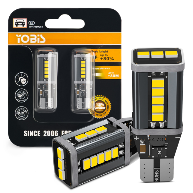 YOBIS LED CARLIGHT,T15 Automotive LED W16W​ Bulb 6W 2400LM | YOBIS T15-3020EMC-19