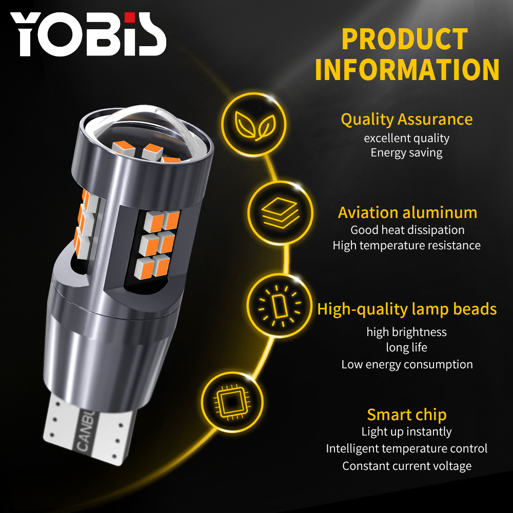 YOBIS LED CARLIGHT,T15 Automotive LED W16W​ Bulb 3.6W 1000LM | YOBIS T15-2016-24