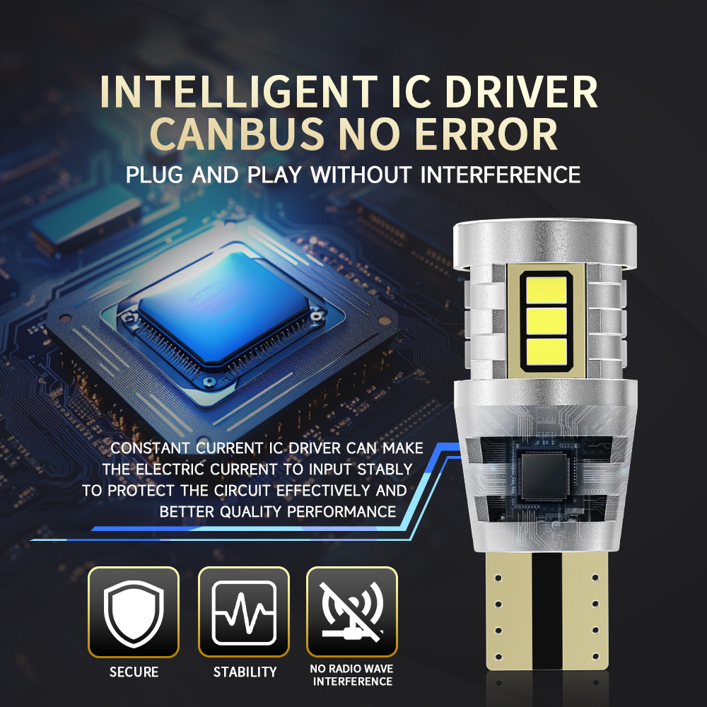 YOBIS LED CARLIGHT,T15 Automotive LED W16W​ Bulb 6W 650LM | YOBIS T15-3020EMC-15
