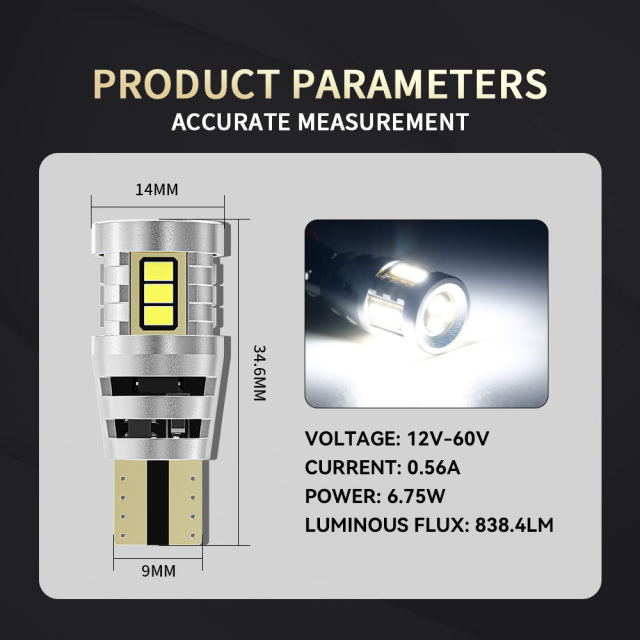YOBIS LED CARLIGHT,T15 Automotive LED W16W​ Bulb 6W 650LM | YOBIS T15-3020EMC-15