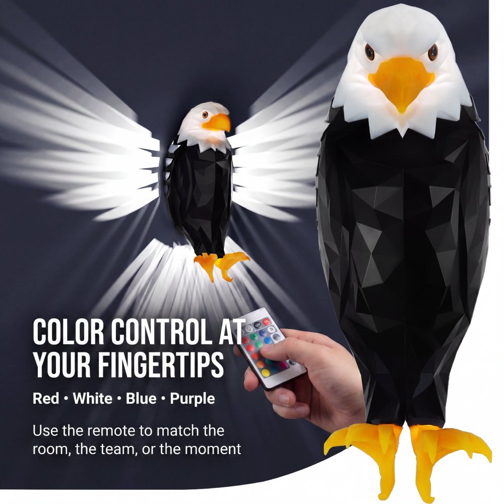 Light Up Your Watch Party! USA Fan LED Eagle Light - Perfect Man Cave Gift & Game Day Decor
