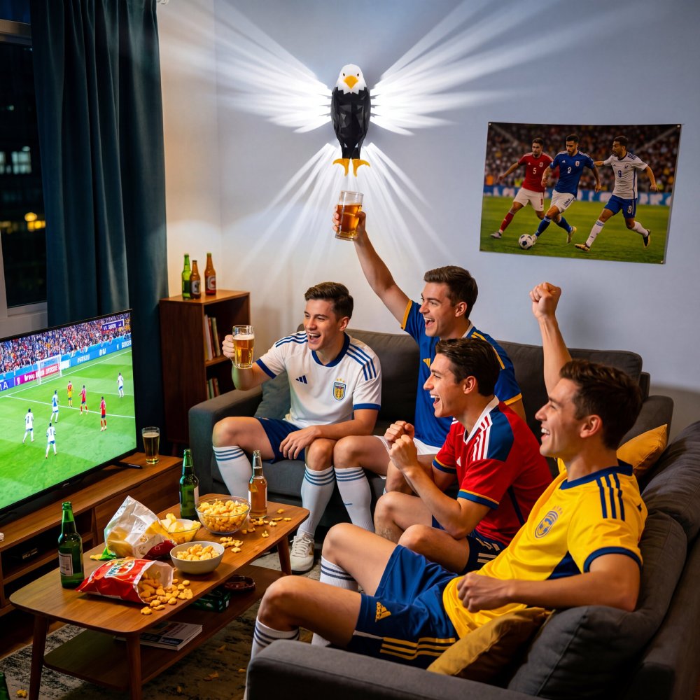Light Up Your Watch Party! USA Fan LED Eagle Light - Perfect Man Cave Gift & Game Day Decor