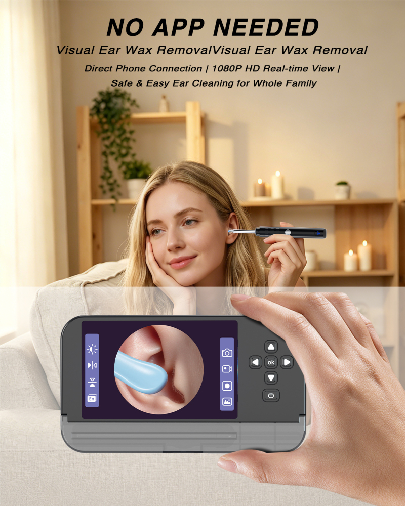 ClearView 4.3” Ear Camera Kit – Visual Ear Wax Cleaner for Home Use