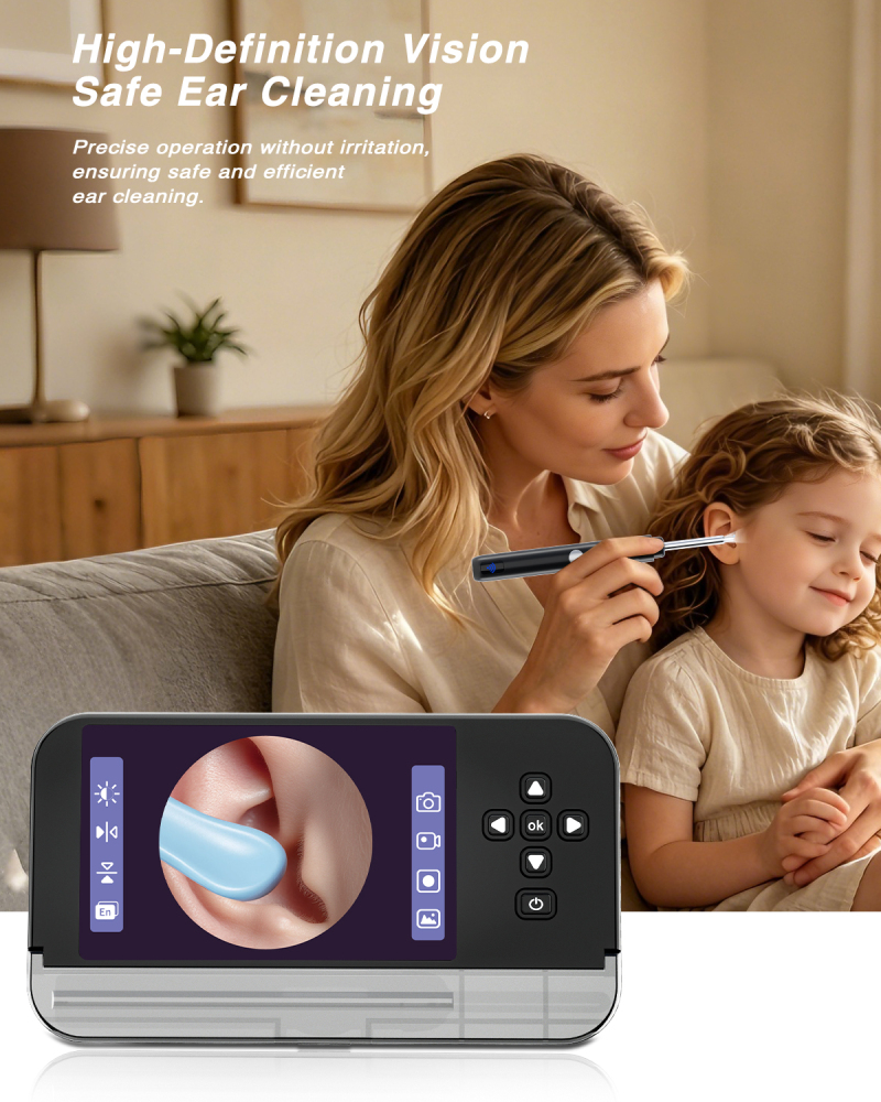 ClearView 4.3” Ear Camera Kit – Visual Ear Wax Cleaner for Home Use
