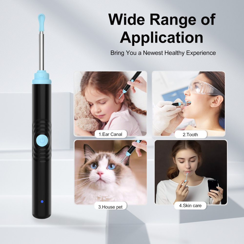 S2 Pro Wireless Ear Cleaner Camera Kit – 1296P HD Visual Ear Wax Removal Tool for Home Use