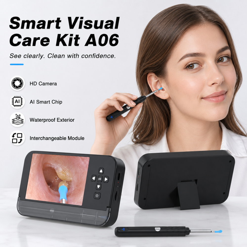 ClearView 4.3” Ear Camera Kit – Visual Ear Wax Cleaner for Home Use