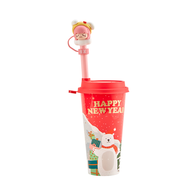 Plastic Straw with Soft / Silicone PVC doll