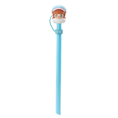 Plastic Straw with Soft / Silicone PVC doll