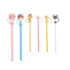 Plastic Straw with Soft / Silicone PVC doll