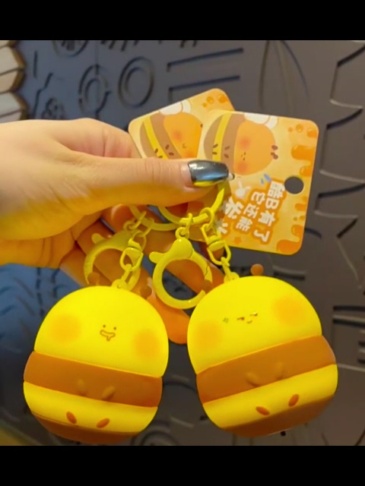 Silicone LED key chain