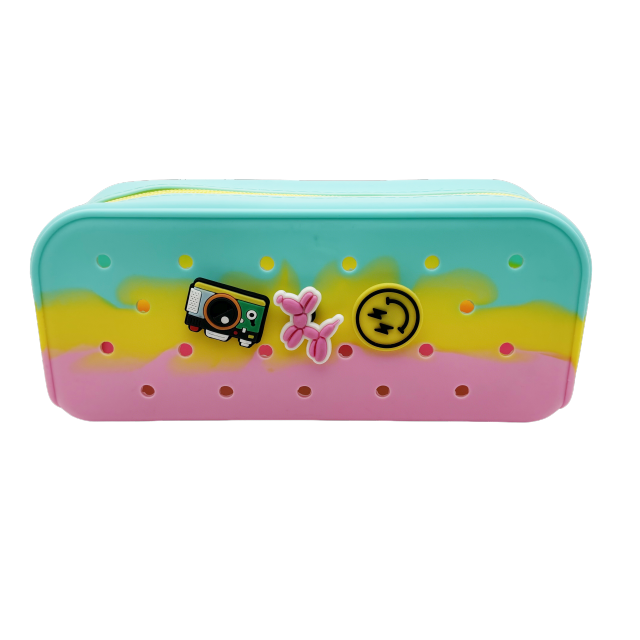 Silicone Carton pencil/comestic bag