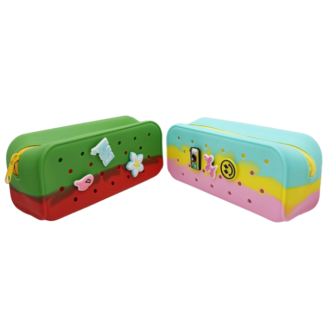 Silicone Carton pencil/comestic bag