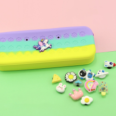 Silicone Carton pencil/comestic bag