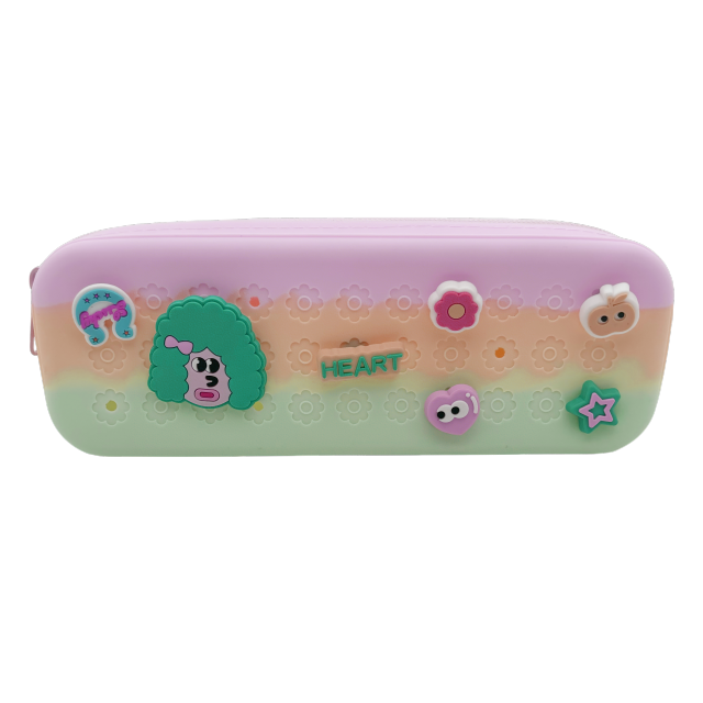 Silicone Carton pencil/comestic bag