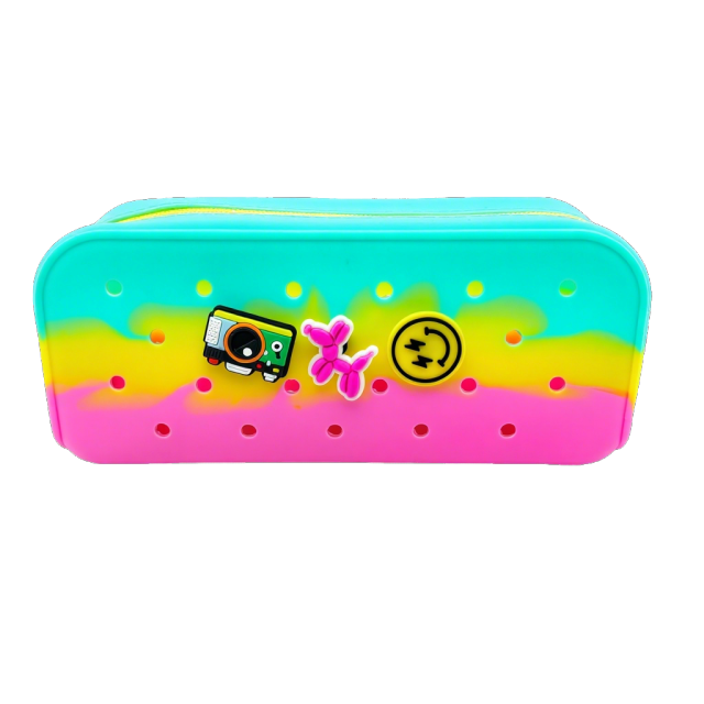 Silicone Carton pencil/comestic bag