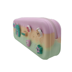 Silicone Carton pencil/comestic bag