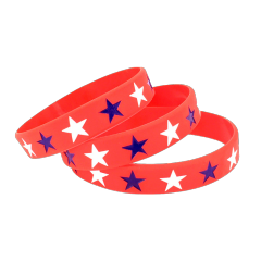 Wristband/bracelet       (debossed with color filling)