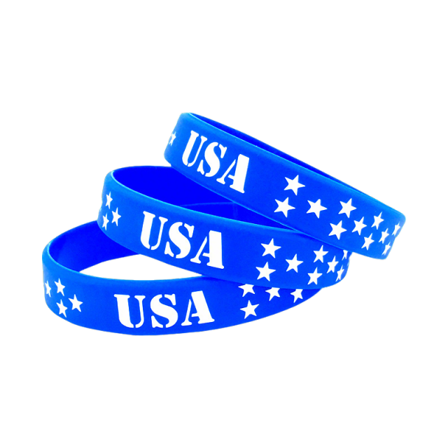 Wristband/bracelet       (debossed with color filling)