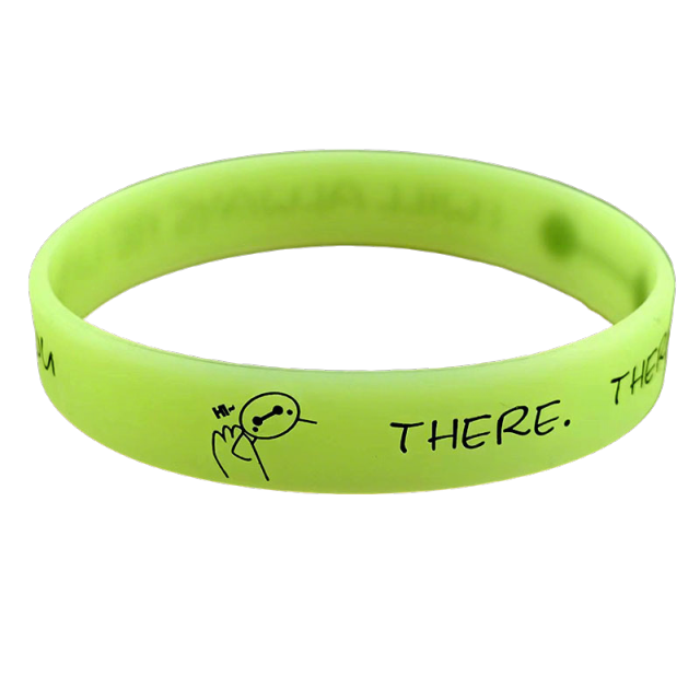 Wristband/bracelet       (debossed with color filling)
