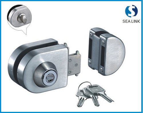 Glass door lock